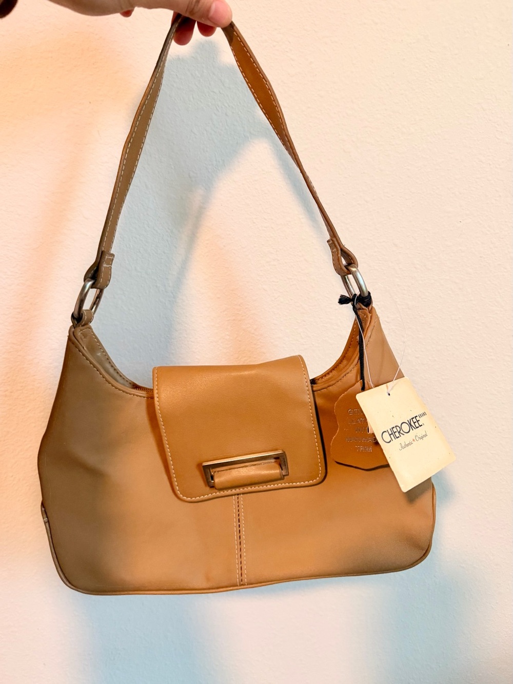 Cherokee Tan Shoulder Bag - Sleek Everyday Handbag